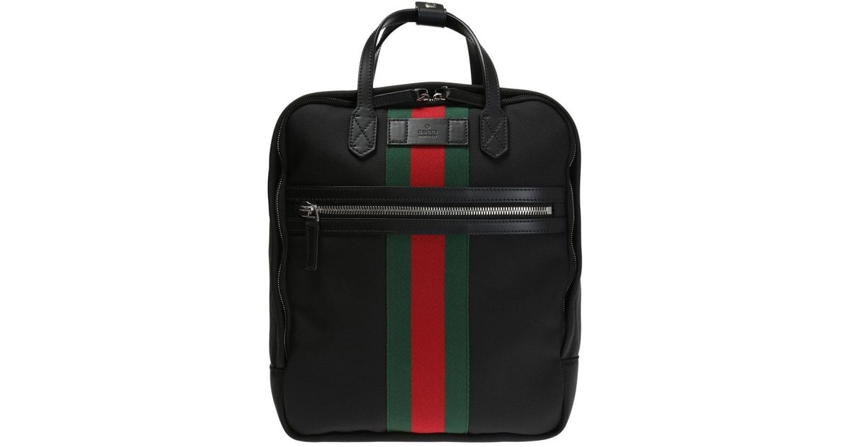 gucci web backpack