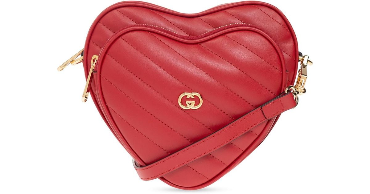 Gucci 'heart' Shoulder Bag in Red Lyst