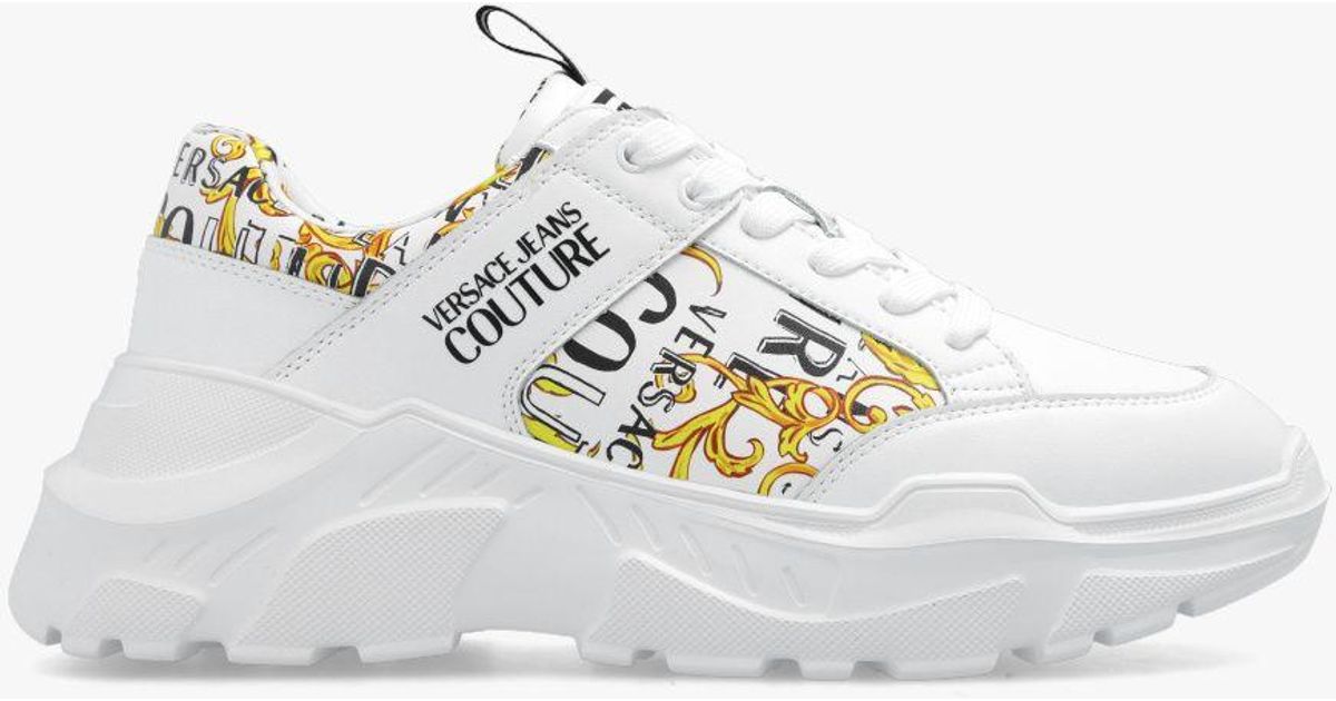 Versace Jeans Couture Speedtrack Sneakers in White | Lyst