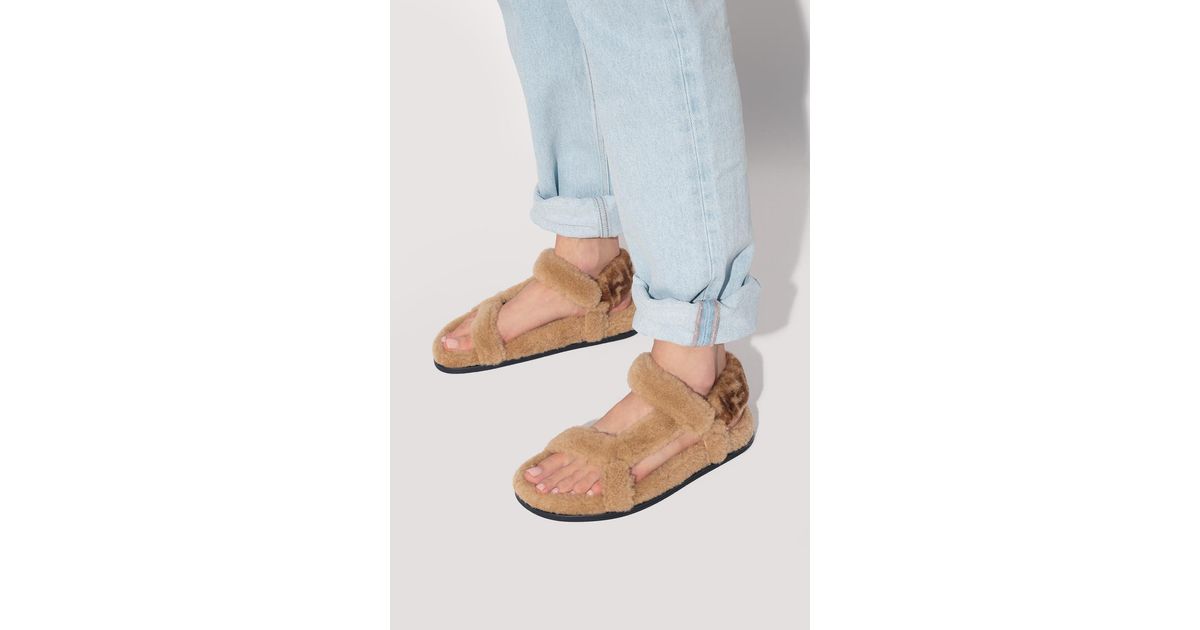 Fendi sandals deals fur