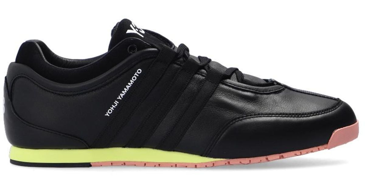 Y3 Leather 'boxing' Sneakers Black Lyst