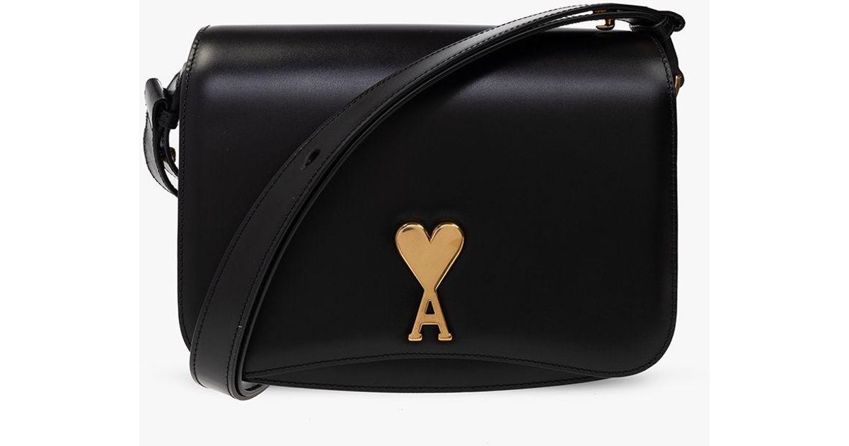 Ami Paris 'paris' Shoulder Bag in Black Lyst