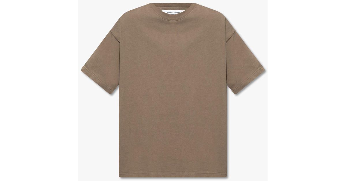 Samsøe & Samsøe 'hjalmer' Oversize T-shirt in Brown for Men | Lyst