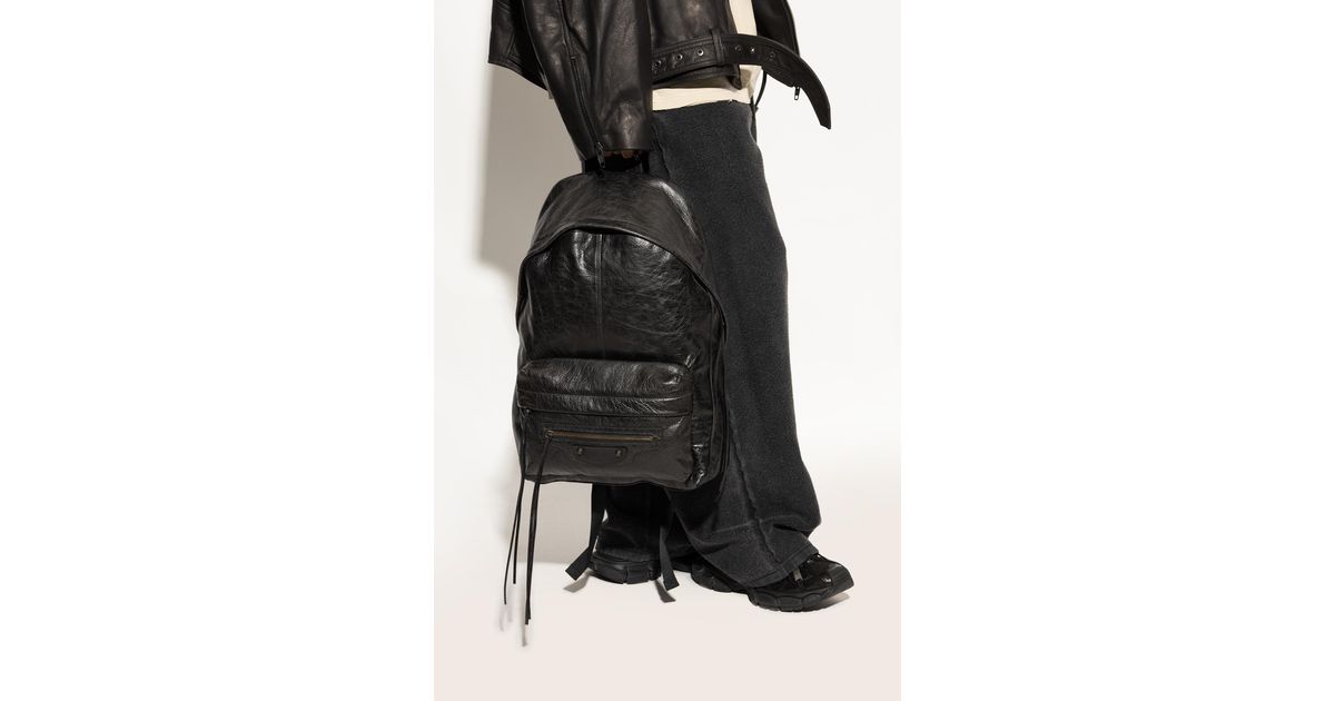 Balenciaga le City Leather Backpack Black BALENCIAGA City Backpack, Rucksack, Daypack, Leather, Black  main image 2