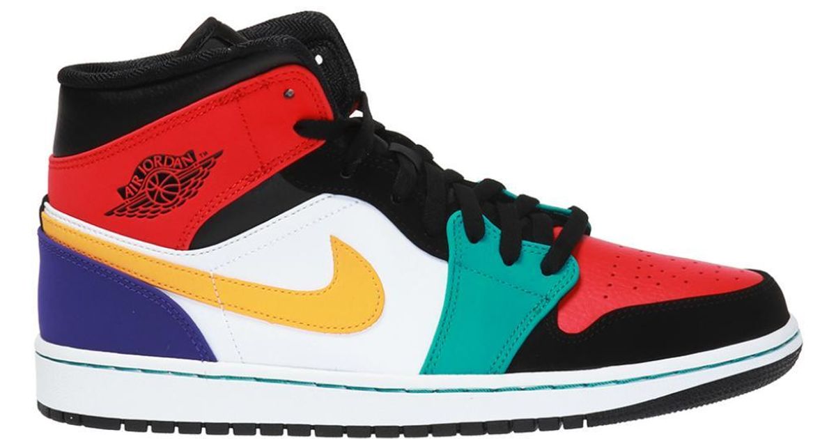 nike red high ankle shoes