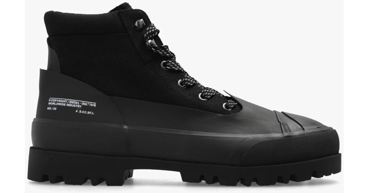 DIESEL Synthetic 'd-hiko Bt X' Ankle Boots in Black for Men - Save 4% ...