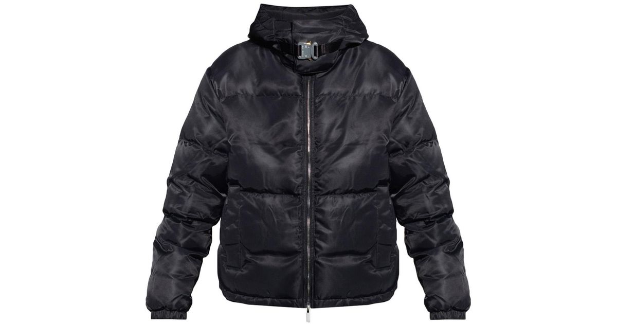 1017 ALYX 9SM Hooded Puffer Jacket in Black for Men - Lyst