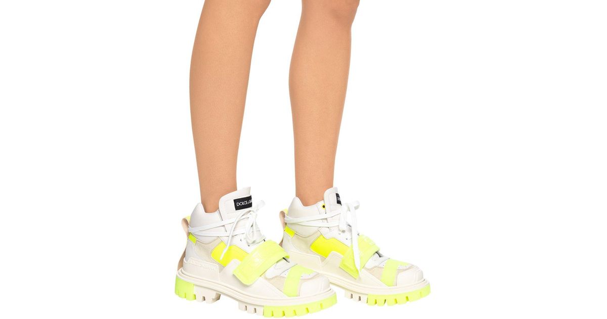 neon dolce and gabbana sneakers