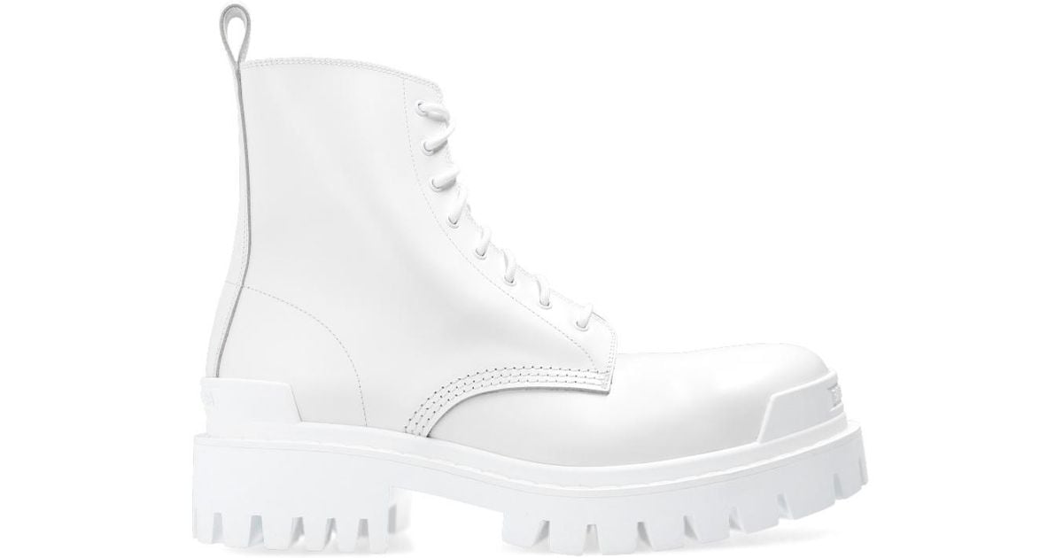 balenciaga white leather shoes