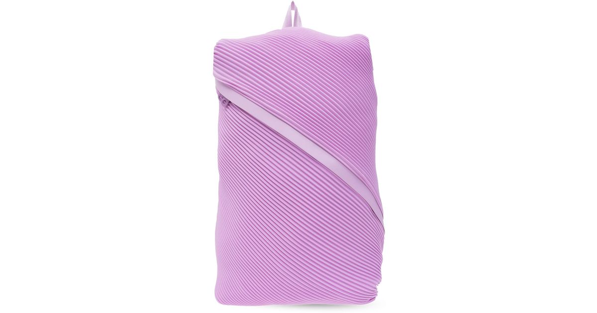Pleats Please Issey Miyake Pleated Backpack in Purple | Lyst