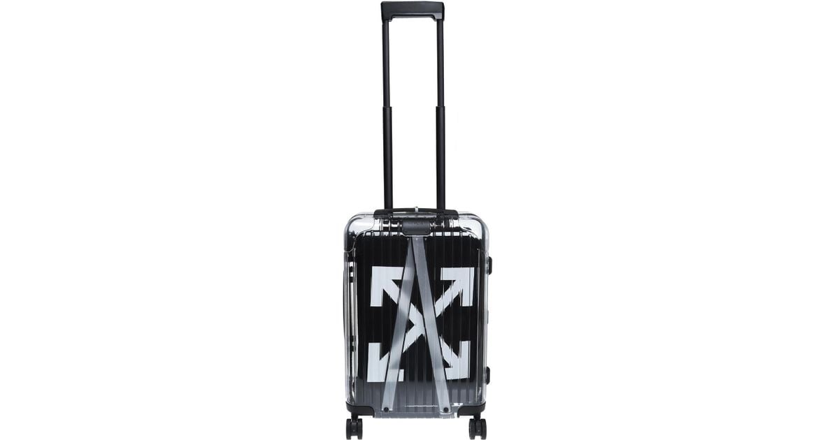 Off-White x Rimowa Transparent/Black PVC Virgil Abloh Suitcase Off