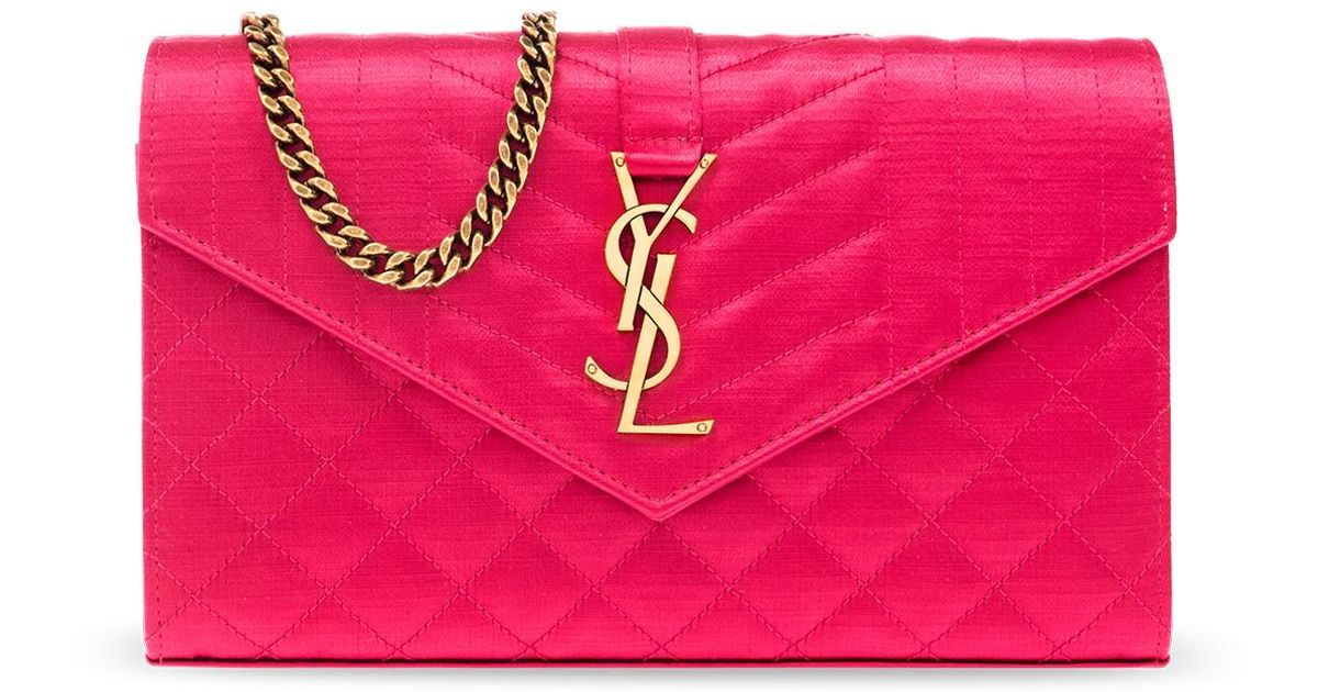 Pink ysl wallet store on chain
