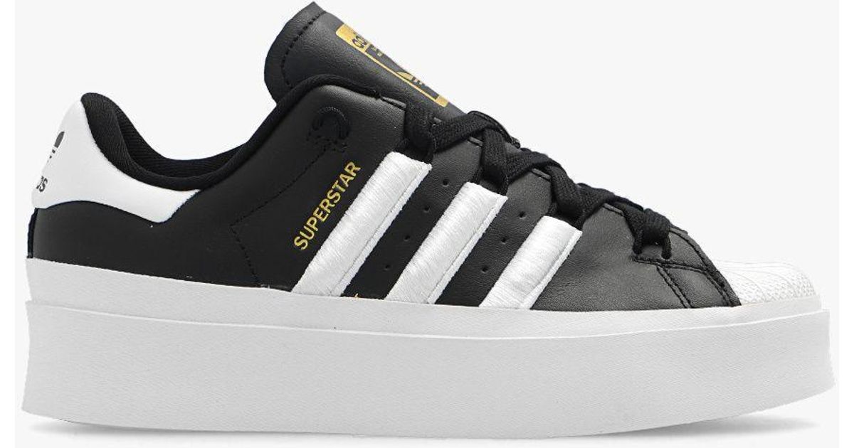 adidas Originals 'superstar Bonega W' Platform Sneakers in Black | Lyst