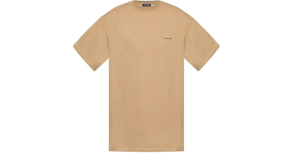Balenciaga T Shirt Beige Shop, 50% OFF 