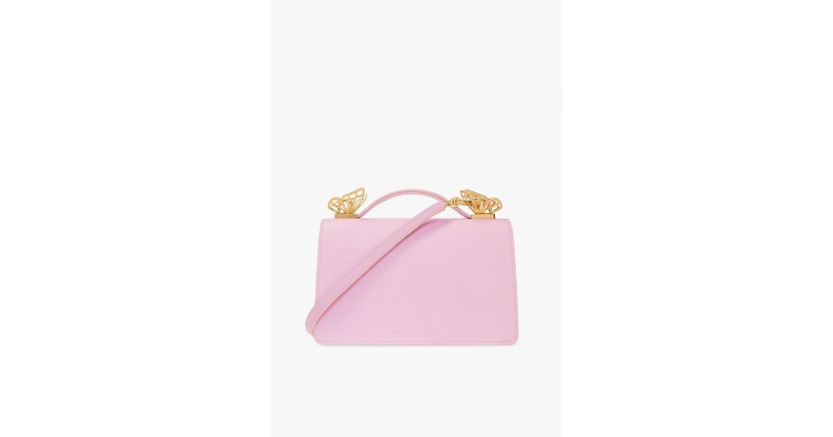 Sophia Webster 'mariposa' Leather Shoulder Bag in Pink | Lyst