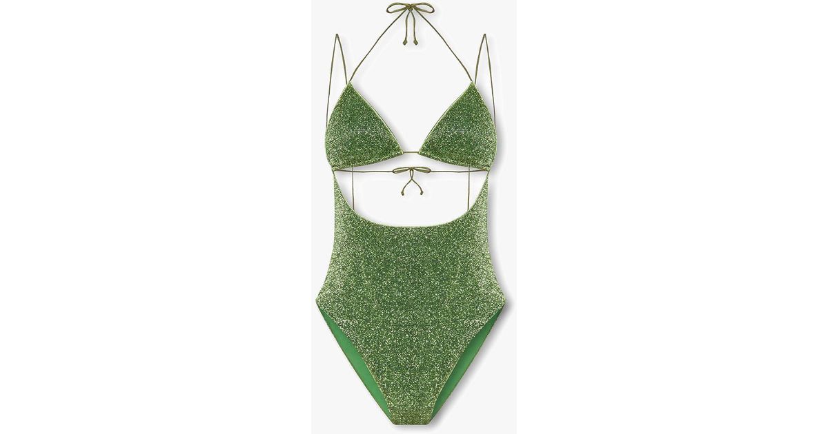 Oséree Onepiece Swimsuit in Green Lyst