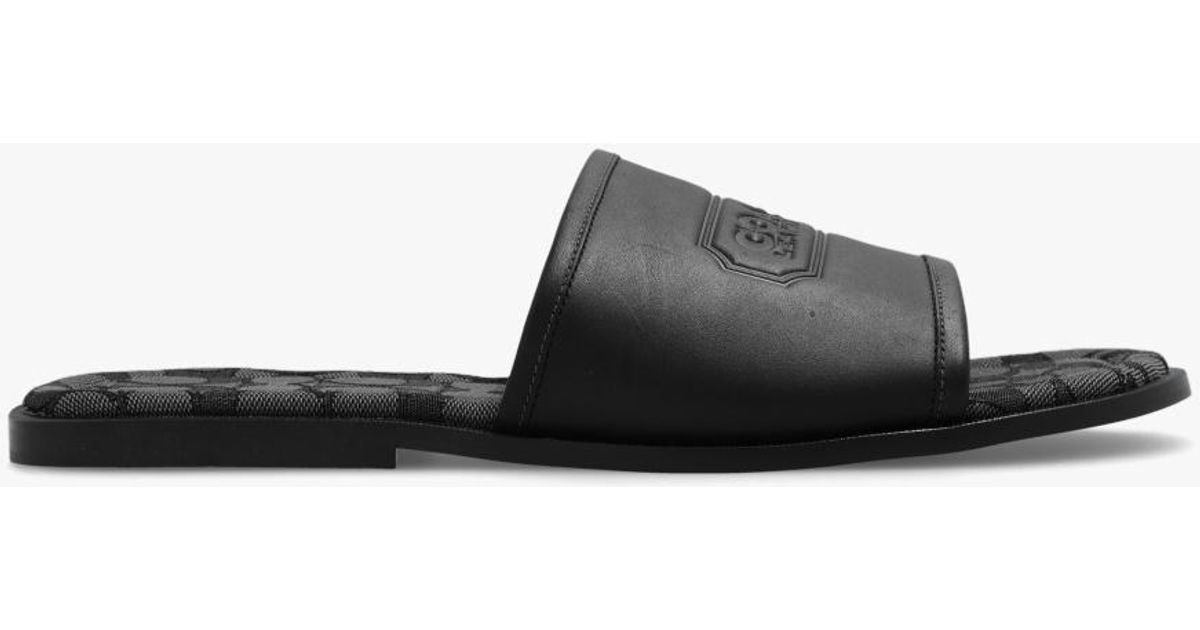 COACH Slides With Logo in Black Lyst Canada