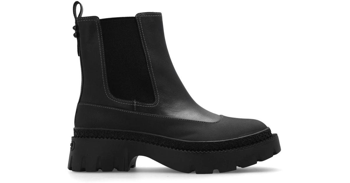 COACH 'jayla' Chelsea Boots in Black | Lyst