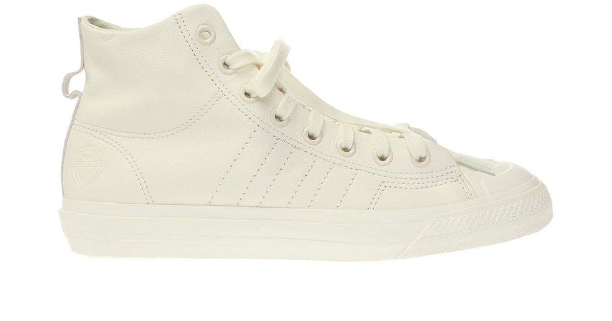 adidas originals nizza platform trainers in beige