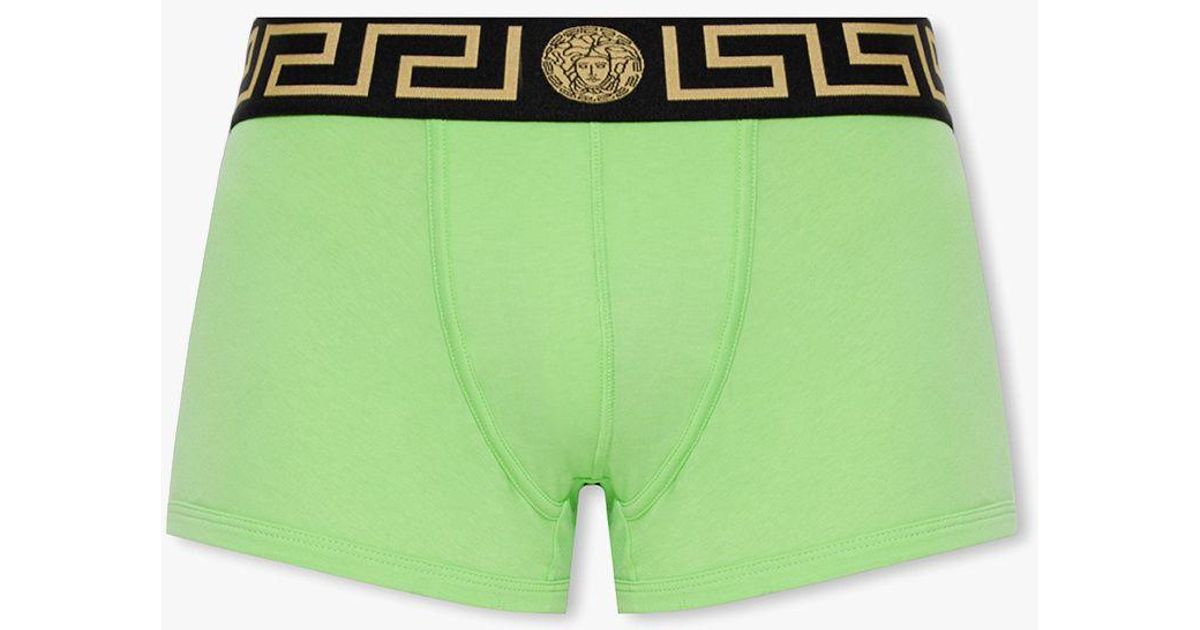 Versace Cotton Boxers in Green for Men | Lyst