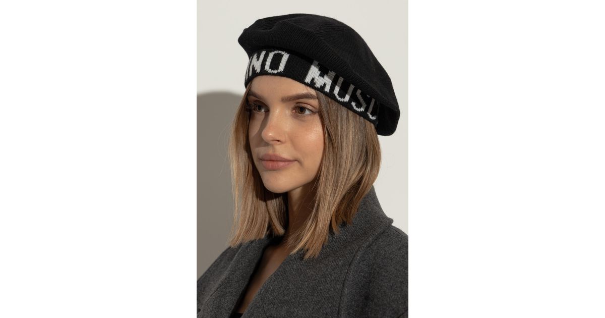 NEW W/Tags Authentic Moschino Beret The #1 & only @coileray yesterday at the @moschino (yes  main image 2