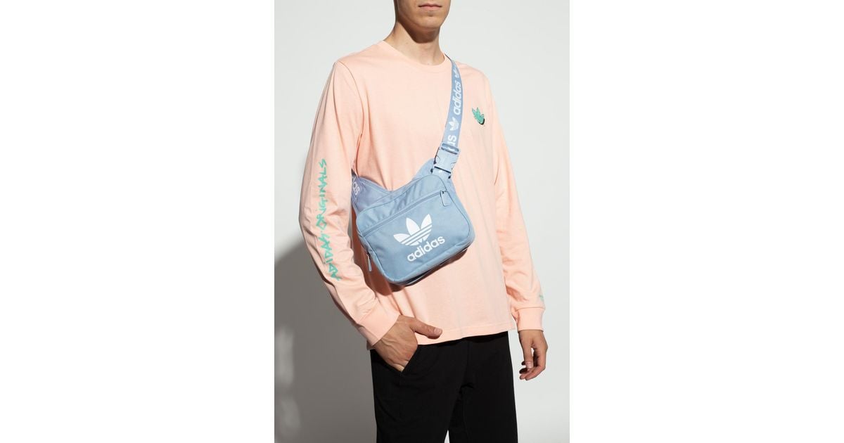 adidas Originals Shoulder Bag With Logo in Blue for Men Lyst