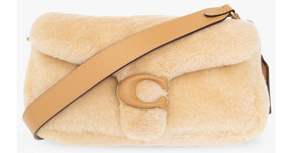 COACH 'pillow Tabby 26' Shearling Shoulder Bag in Green Lyst