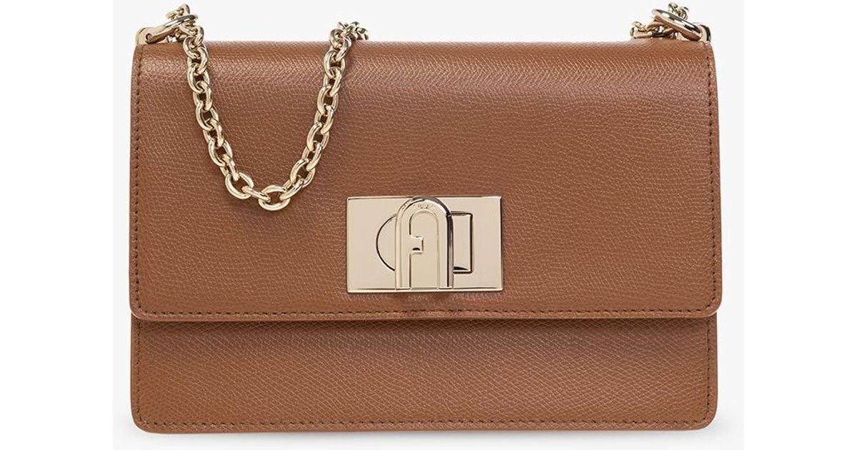 Furla '1927 Mini' Shoulder Bag in Brown Lyst