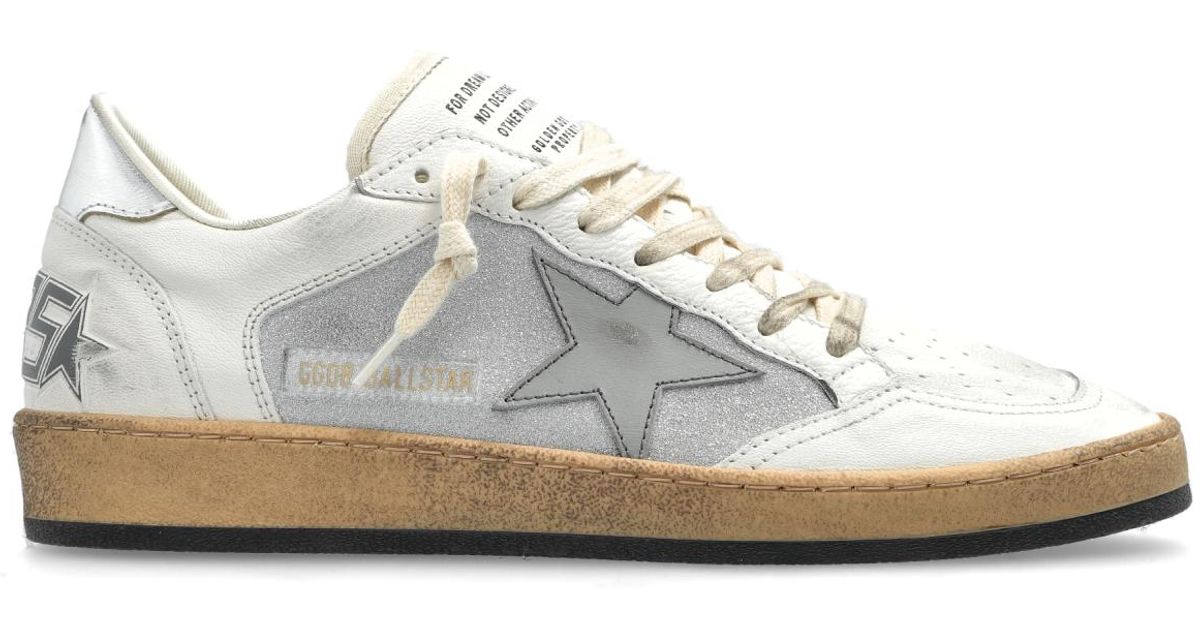 Golden Goose Sneakers Ball Star Double Quarter in White | Lyst UK