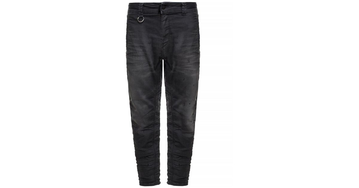 DIESEL Denim 'd-earby-ne' Jeans With Gathers in Grey (Gray) for Men - Lyst