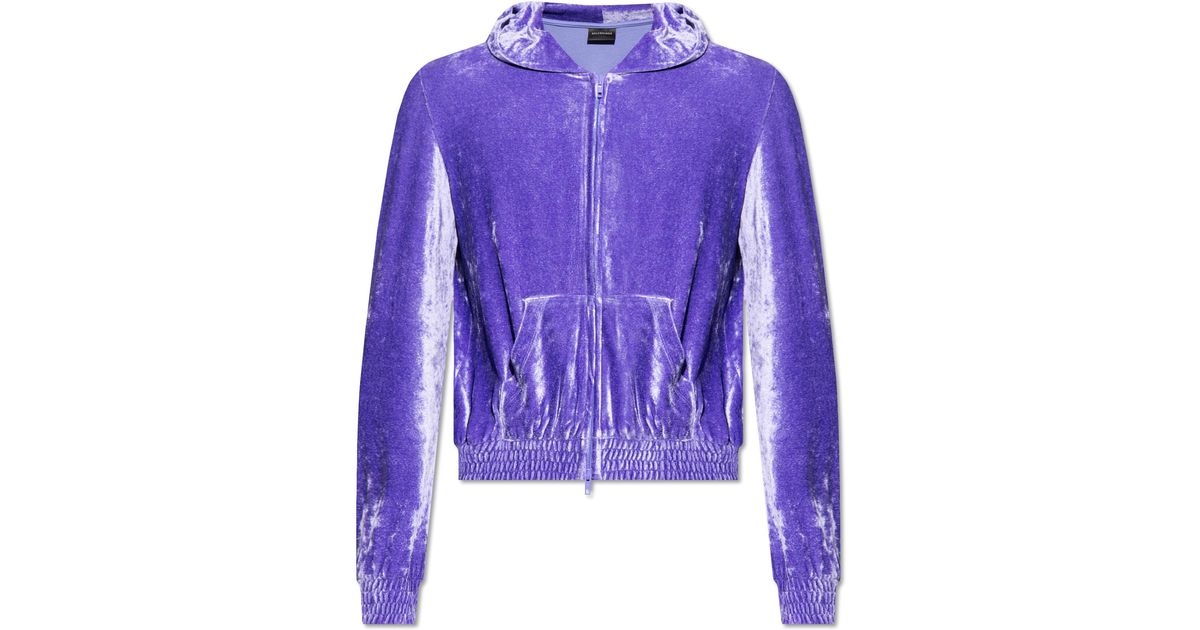 balenciaga sweatshirt purple