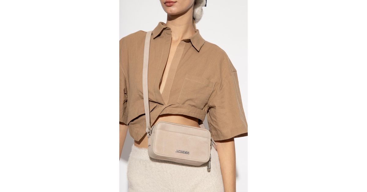 Jacquemus Leather 'le Shoulder Bag in Beige (Natural) Lyst