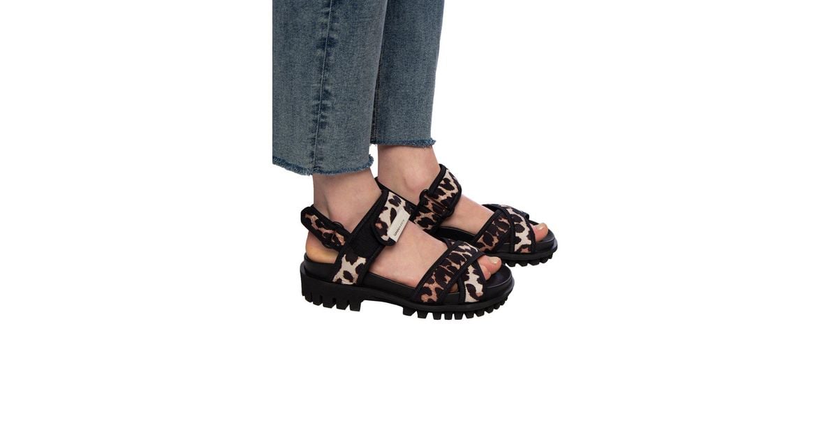 ganni sandals black