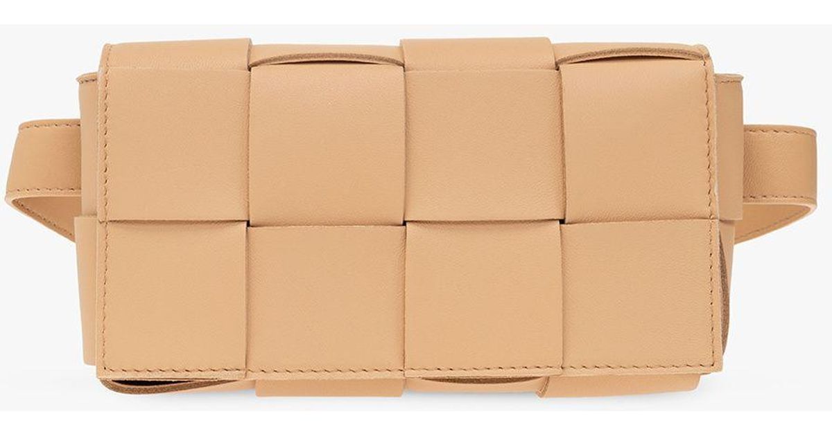 Bottega 'cassette Mini' Belt Bag in Natural Lyst