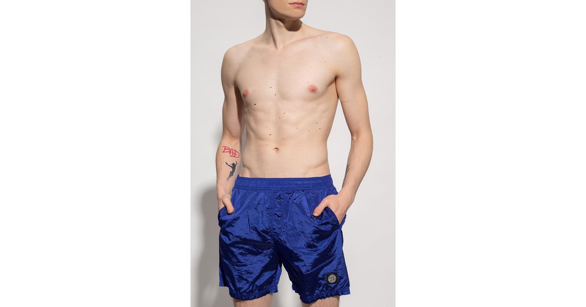 Stone Island Swim Shorts in Navy Blue (Blue) for Men | Lyst