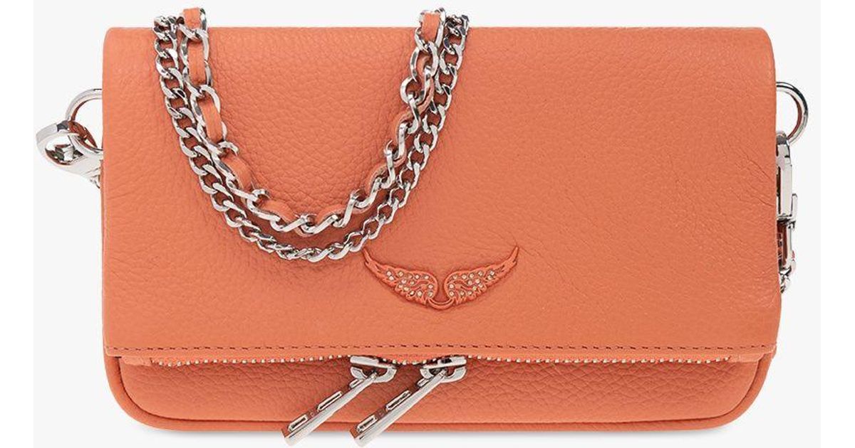 Zadig & Voltaire Shoulder Wallet in Orange Lyst