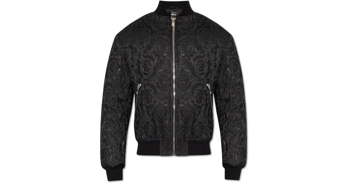 Versace Bomber Jacket in Black for Men Lyst