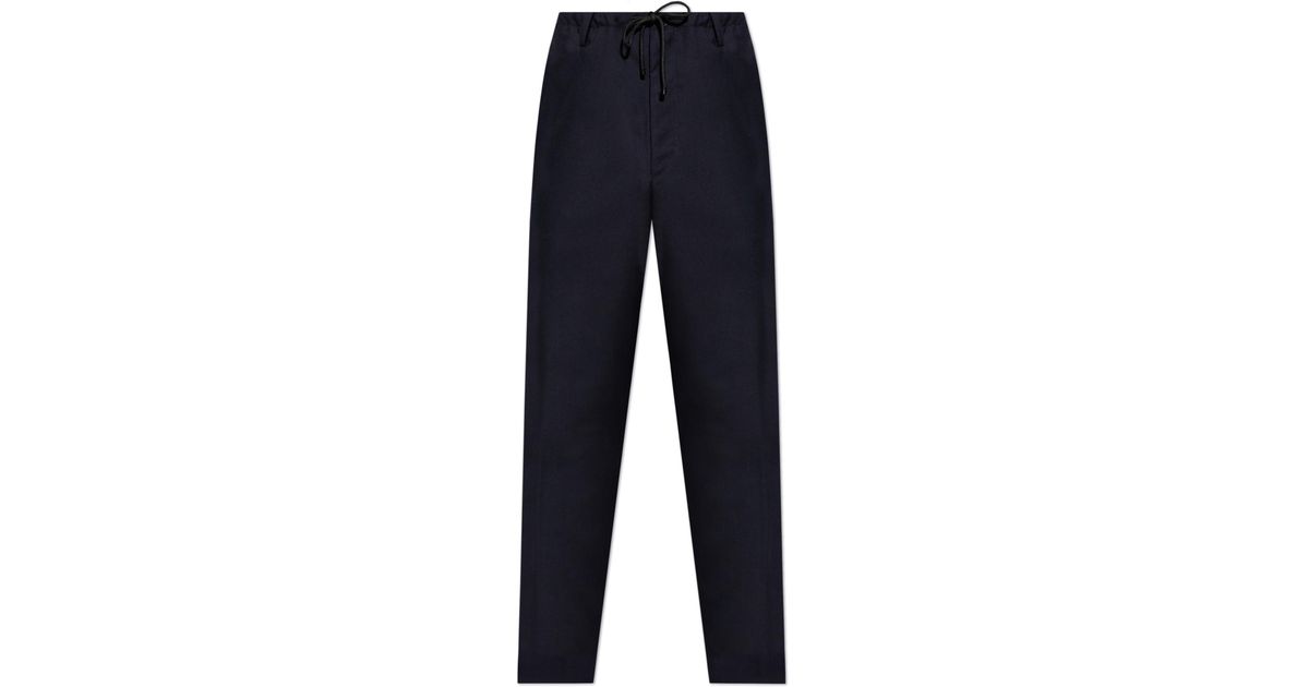 Dries Van Noten Woolen Trousers in Blue for Men Lyst UK