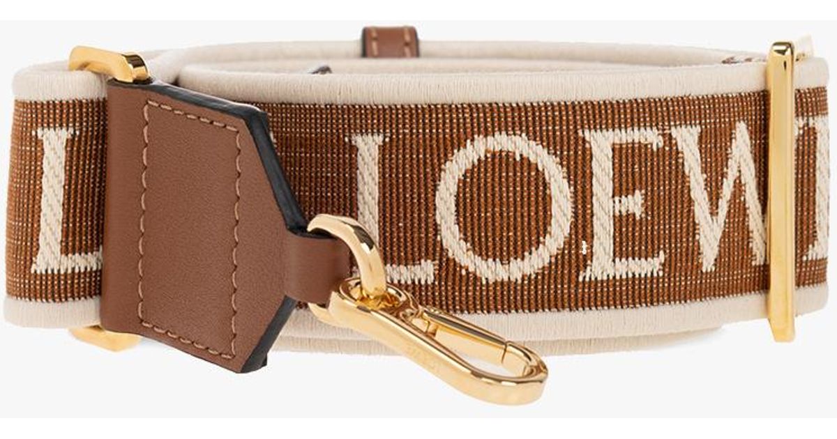 Loewe Bag Strap With Logo in Brown Lyst UK