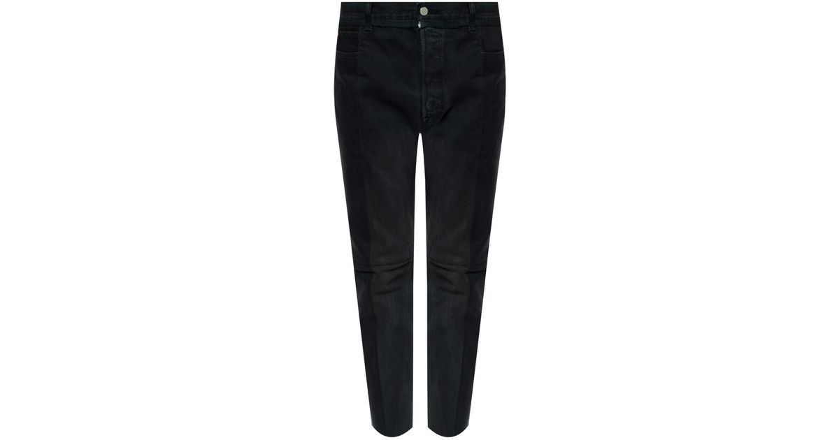 black cuff jeans