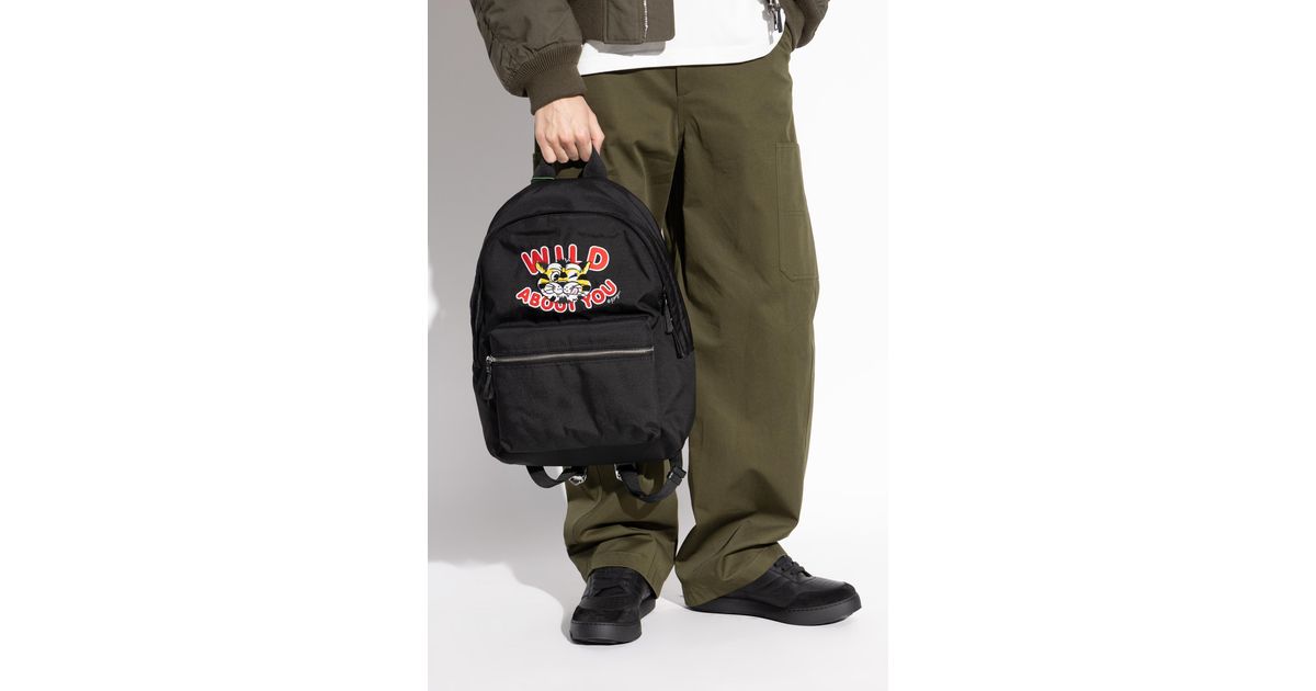 KENZO Backpack With Embroidery in Green for Men | Lyst