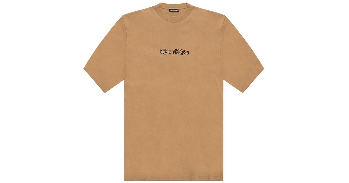 balenciaga brown t shirt 