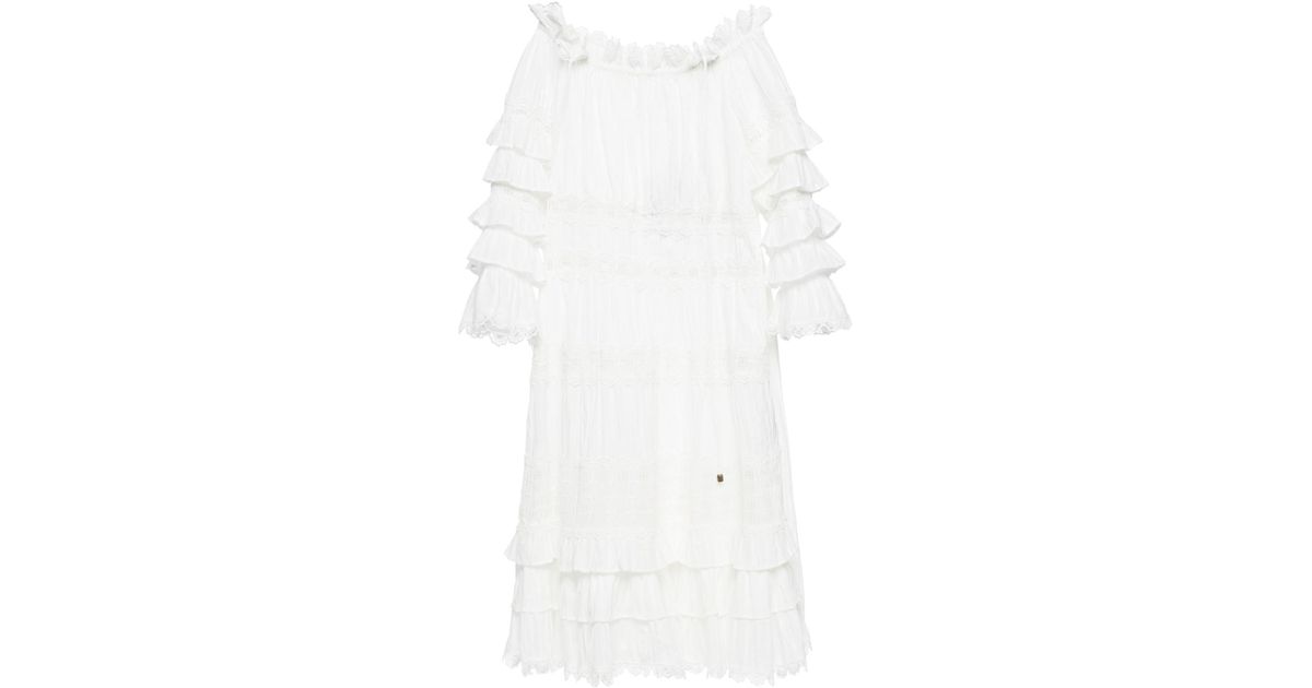 zimmermann white ruffle dress