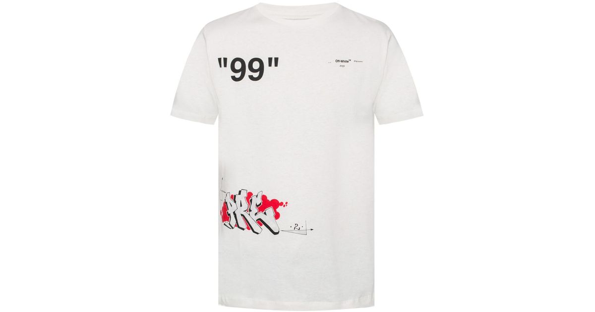 Off-White c/o Virgil Abloh Cream Dondi Bus T-shirt in White for