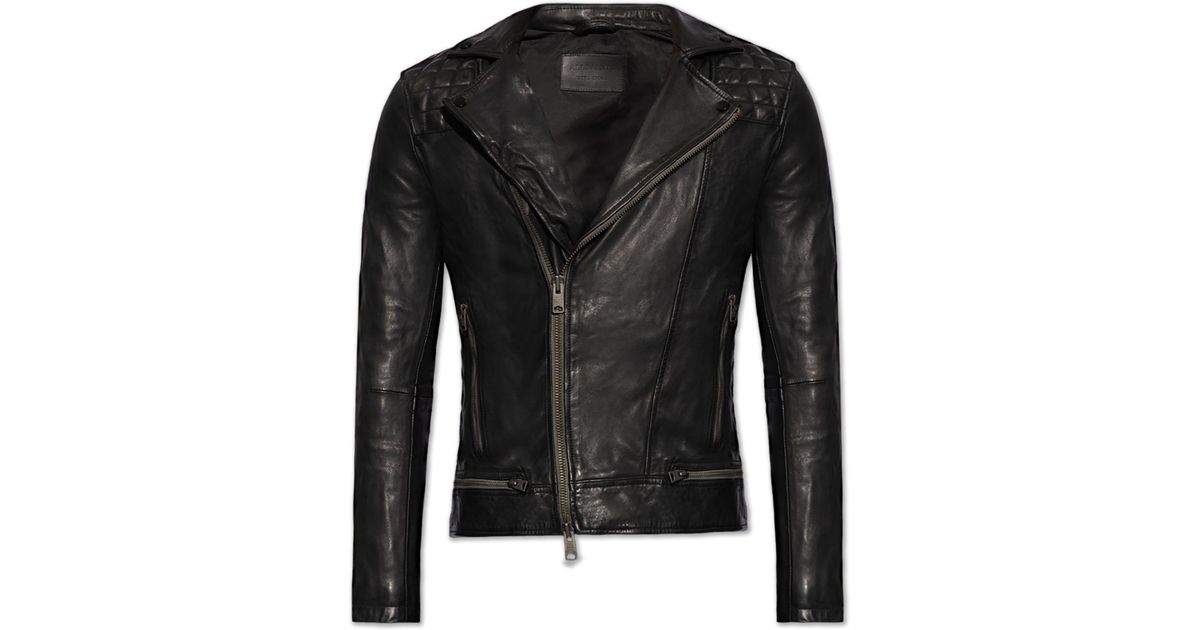 AllSaints 'Conroy' Leather Jacket in Black for Men Lyst UK