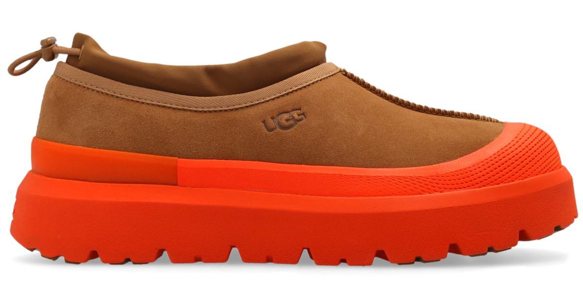 UGG 'tasman Weather Hybrid' Suede Shoes in Red for Men | Lyst