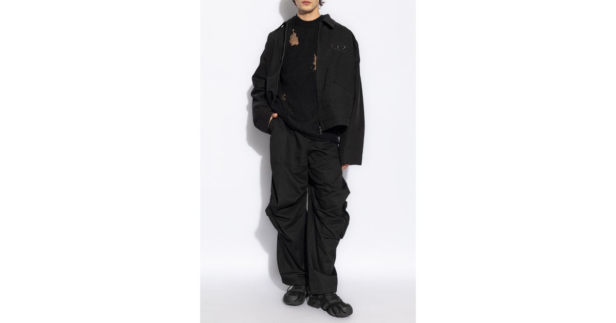DIESEL Pants 'P-Arne-A' in Black for Men | Lyst