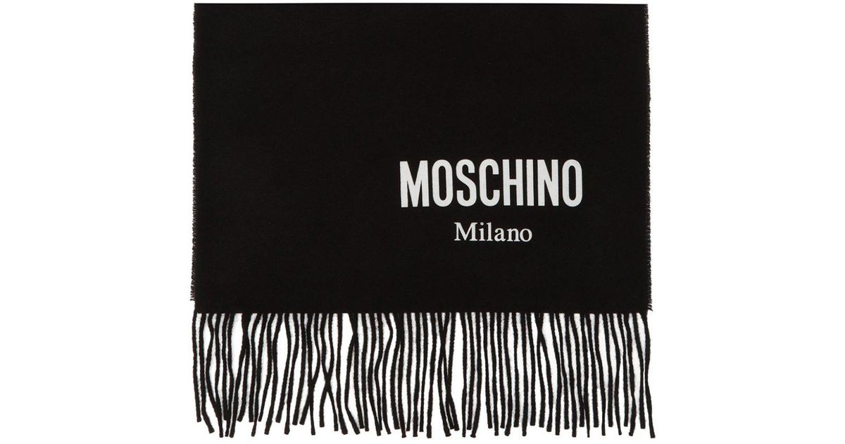 moschino logo scarf