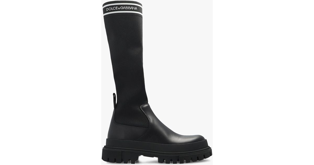 Dolce and gabbana discount platform sock boots