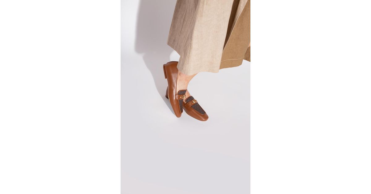 Michael kors cheap tan loafers